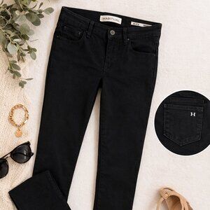 Habitual Alice Skinny Black Jeans Size 26 Stretch Dark Wash Designer Denim